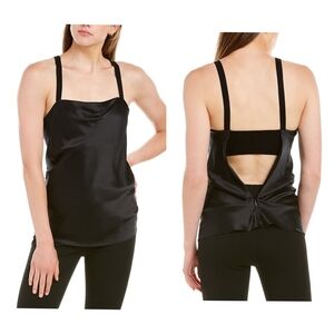 RtA Mariko Black 100% Silk Camisole Top